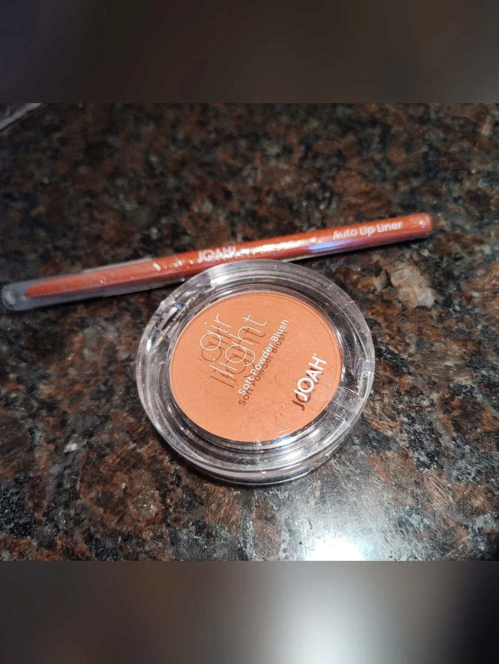 JOAH Air Light Soft Powder Blush in Naked Rose & Auto Lip Liner in Cinnamon